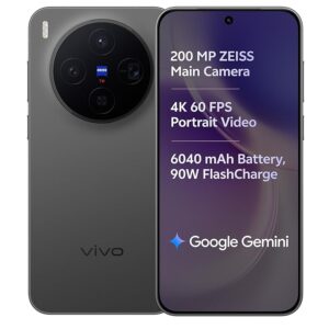 vivo X300 5G (Mist Blue, 12GB RAM, 256GB Storage) with No Cost EMI/Additional Exchange Offers - Black
